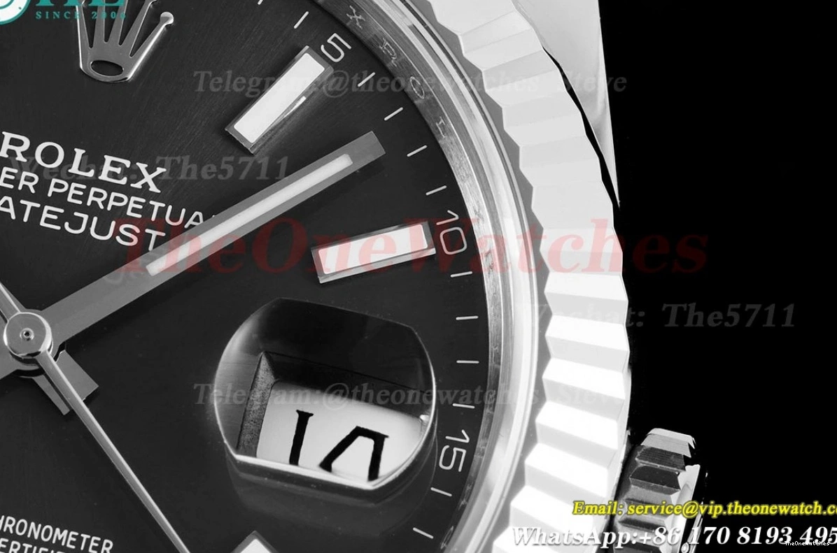 VSF Grey 41mm 126334 Flt VS3235 Jub SS 904L Datejust SS Stk 0320